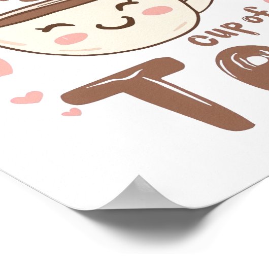 Sweet Valentine's Day Tea Lover Quote Poster (Hoek)