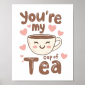 Sweet Valentine's Day Tea Lover Quote Poster (Voorkant)