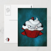 Sweet Vampire Cupcake Briefkaart (Voorkant / Achterkant)