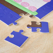 Sweet, Vanilla Birthday Cake: Blue Legpuzzel (Zijkant)