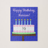 Sweet, Vanilla Birthday Cake: Blue Legpuzzel (Verticaal)