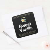 Sweet Vanille Bloem Symbool Soja Kaarsen Labels (Envelop)