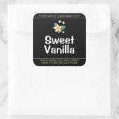 Sweet Vanille Bloem Symbool Soja Kaarsen Labels (Tas)