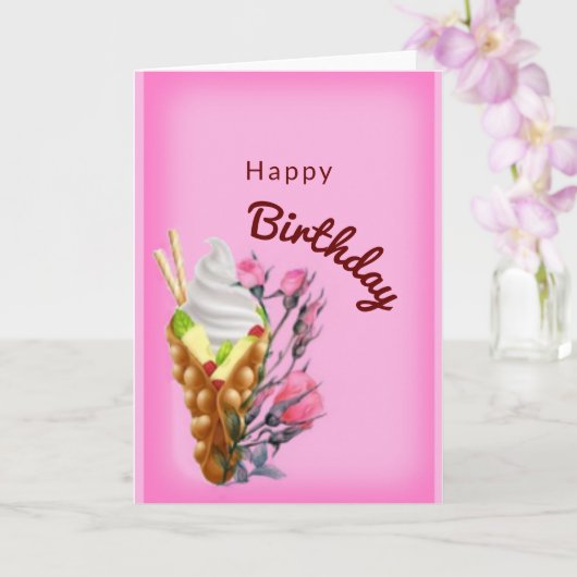 Sweet-verjaardag Kaart (Orchidee)