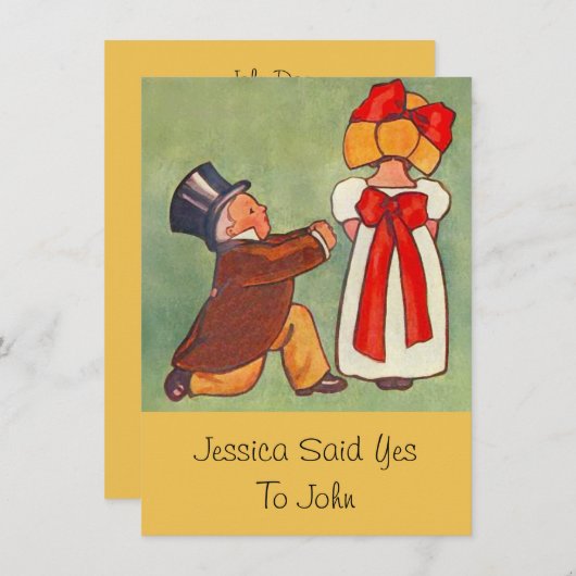 Sweet Verloving Aankondiging Uitnodigingen (Voorkant / Achterkant)