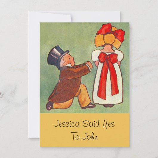 Sweet Verloving Aankondiging Uitnodigingen (Voorkant)