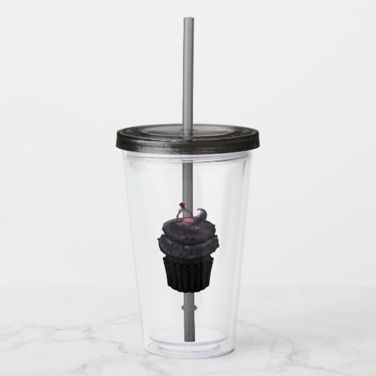 Sweet Verloving Cupcake Acryl Drinkbeker (Voorkant)