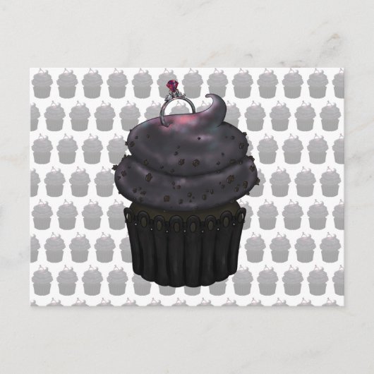 Sweet Verloving Cupcake Briefkaart (Voorkant)