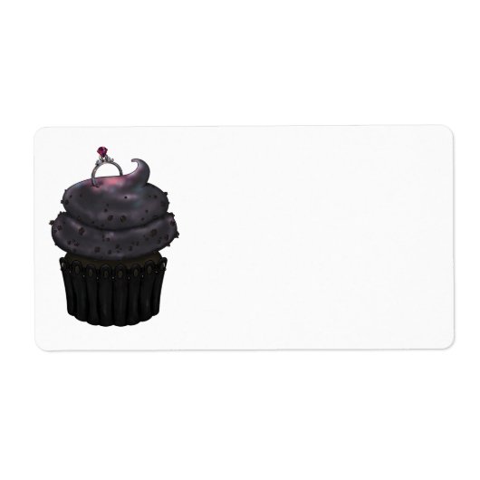 Sweet Verloving Cupcake Etiket (Voorkant)