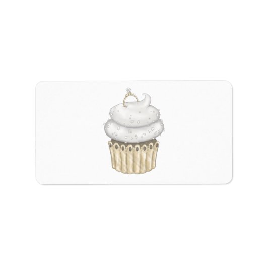 Sweet Verloving Cupcake Etiket (Voorkant)