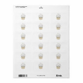 Sweet Verloving Cupcake Etiket (Full Sheet)