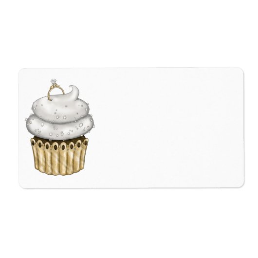 Sweet Verloving Cupcake Etiket (Voorkant)
