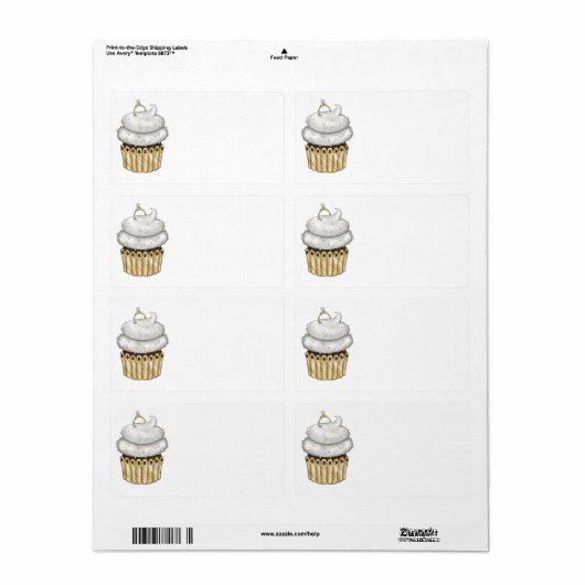 Sweet Verloving Cupcake Etiket (Full Sheet)