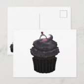 Sweet Verloving Cupcake Feestdagenkaart (Voorkant / Achterkant)