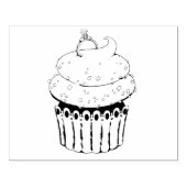Sweet Verloving Cupcake Rubberstempel (Afrduk)
