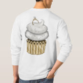 Sweet Verloving Cupcake T-shirt (Achterkant)