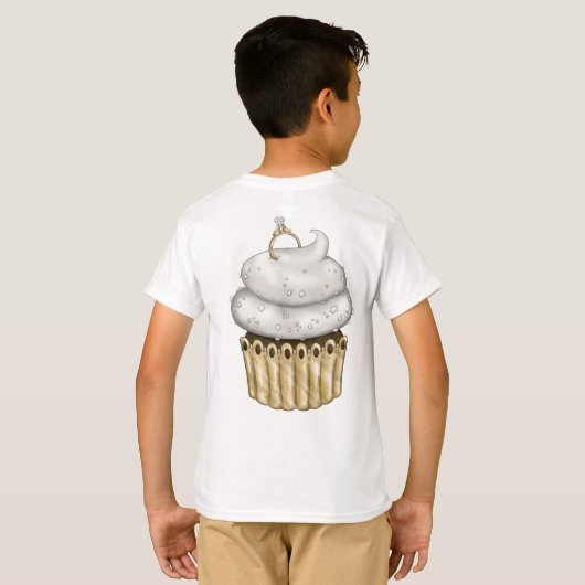 Sweet Verloving Cupcake T-shirt (Achterkant volledig)