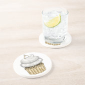 Sweet Verloving Cupcake Zandsteen Onderzetter (Zijkant)