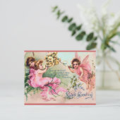 Sweet Victoriaans Fairy Valentijn Briefkaart (Staand voorkant)