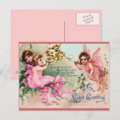 Sweet Victoriaans Fairy Valentijn Briefkaart (Voorkant / Achterkant)