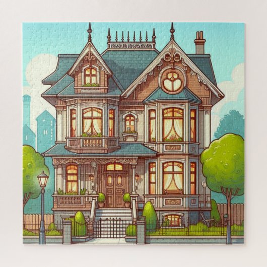 Sweet Victoriaans House Puzzel Legpuzzel (Verticaal)