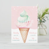 Sweet Viering Ice Cream Verjaardag Kaart (Staand voorkant)