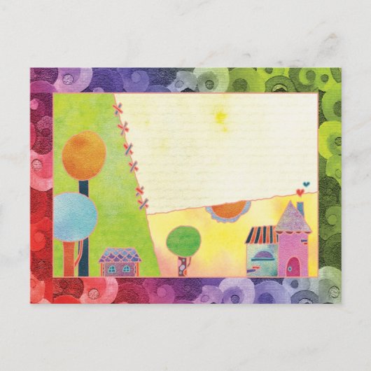 Sweet Village Blank Briefkaart (Voorkant)