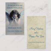 Sweet Vintage KerstAngel Visitekaartje (Voorkant / Achterkant)