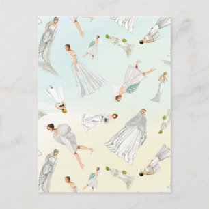 Sweet Vintage Weddenschappen Pattern Briefkaart