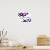 Sweet Violet Floral Moederdag Poster (Keuken)