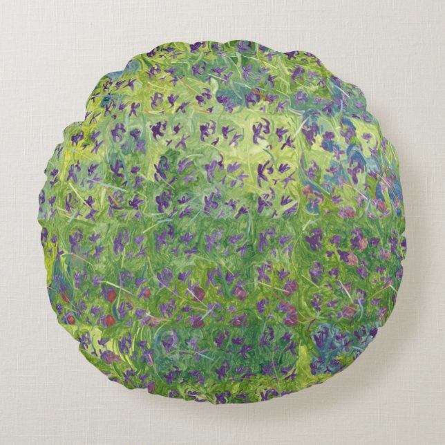 Sweet Violets 2012 Rond Kussen (Voorkant)
