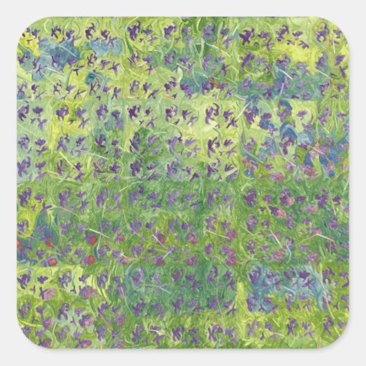 Sweet Violets 2012 Vierkante Sticker (Voorkant)