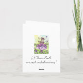 Sweet Violets Blank Note Kaart (Achterkant)