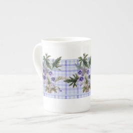Sweet Violets Botanische Floral Bone China Mok