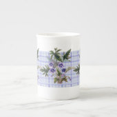 Sweet Violets Botanische Floral Bone China Mok (Voorkant)