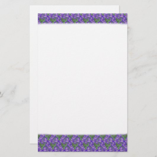 Sweet Violets Stationery, Notepaper Briefpapier (Voorkant / Achterkant)