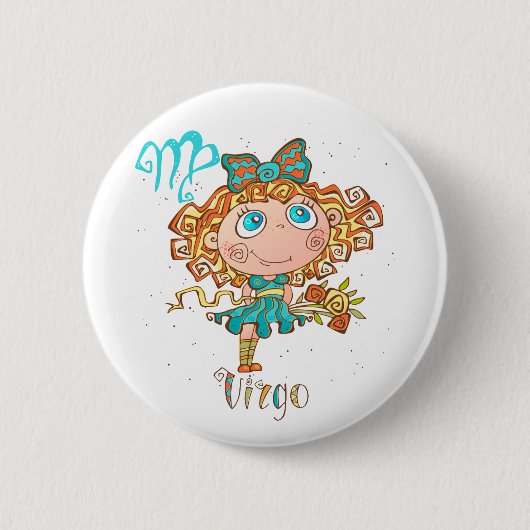 Sweet Virgo Child Ronde Button 5,7 Cm (Voorkant)