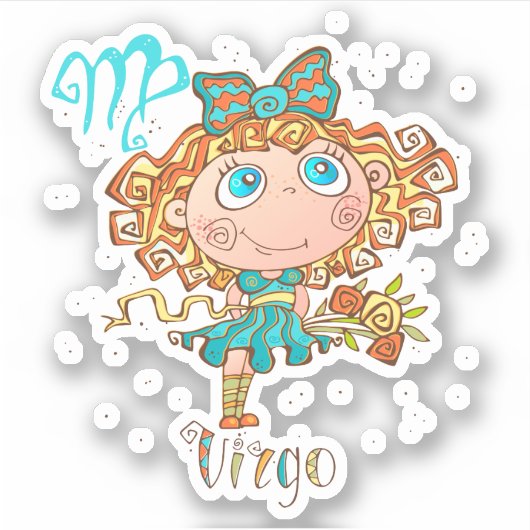 Sweet Virgo Child Sticker (Voorkant)