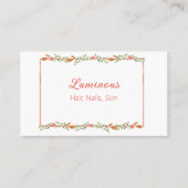 Sweet, Vrouwelijk Roos en Foliage Visitekaartje (Voorkant)