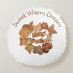 Sweet Warm Dream Round Pillow Rond Kussen