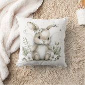 Sweet watercolour fairy bunny illustration kussen (Deken)