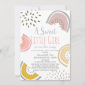 Sweet Watermelon Boho Drive-by Baby shower Kaart (Voorkant)