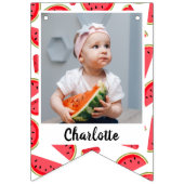 Sweet Watermelon Happy Birthday 3 Vlaggetjes (Eerste vlag)