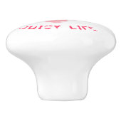 Sweet Watermelon Keramische Knop - Aangepaste teks (Zijkant)