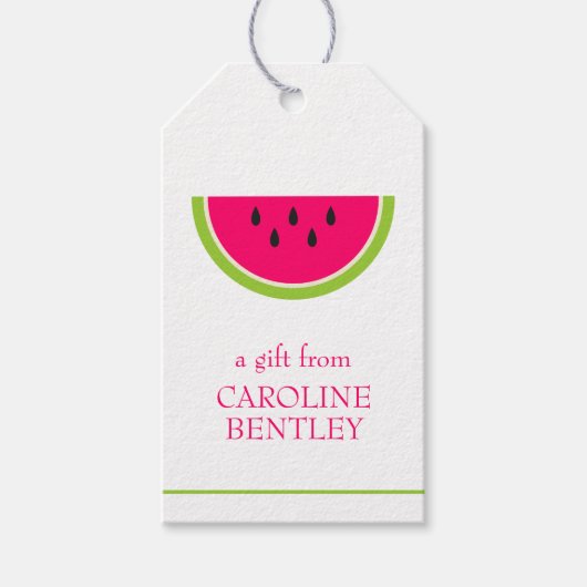 Sweet Watermelon Persoonlijke Gift Labels Cadeaulabel (Voorkant)
