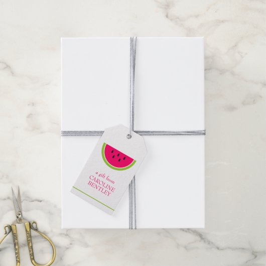 Sweet Watermelon Persoonlijke Gift Labels Cadeaulabel (Met Touw)