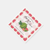 Sweet Watermelon Ribbon Invitation Servet (Hoek)