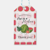 Sweet Watermelon Ribbon Summer Invitation Cadeaulabel (Voorkant)