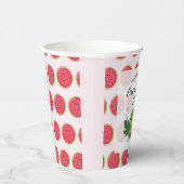 Sweet Watermelon Ribbon Summer Invitation Papieren Bekers (Rechts)