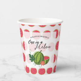 Sweet Watermelon Ribbon Summer Invitation Papieren Bekers